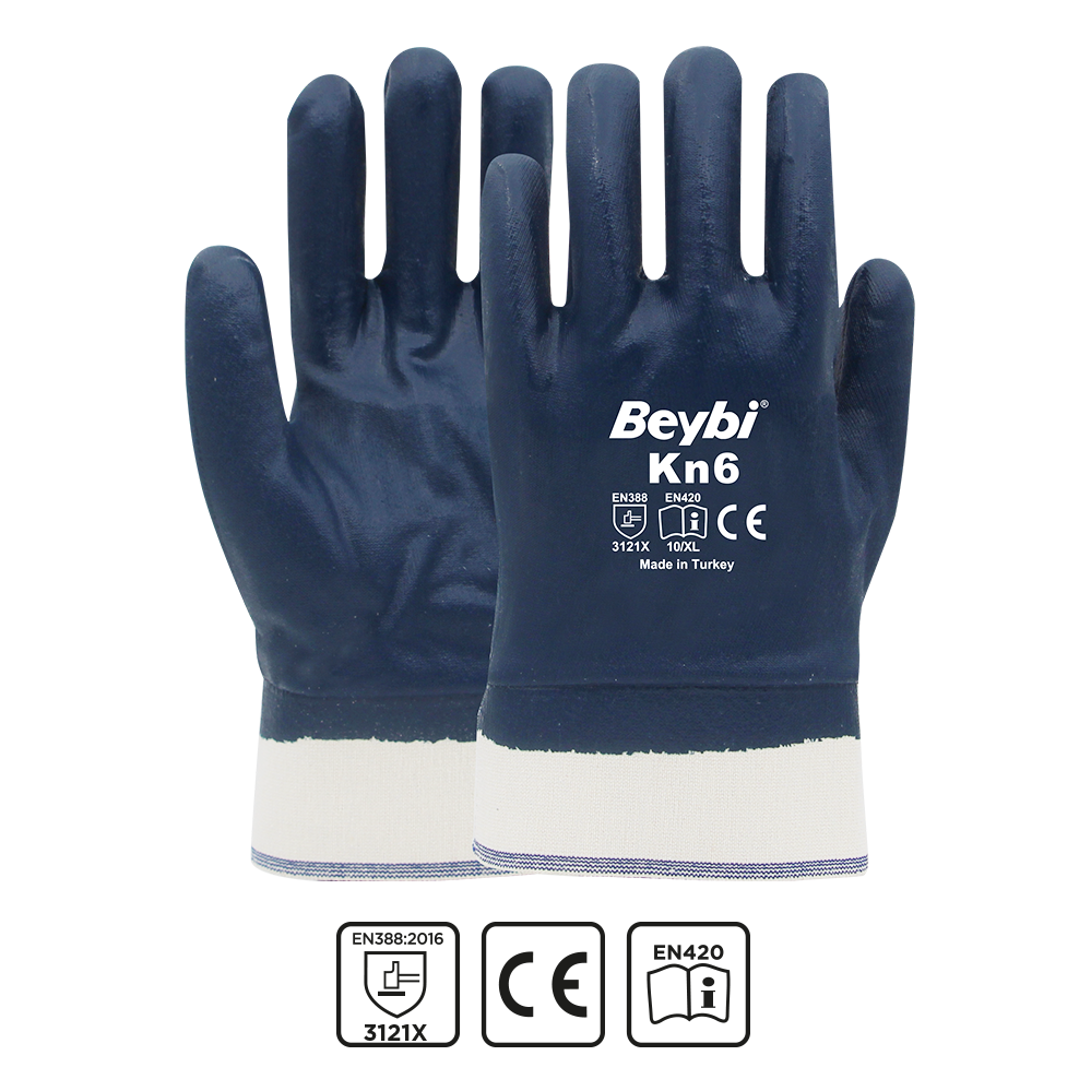 Beybi Kn6 Petrolcü Pamuk Nitril Eldiven