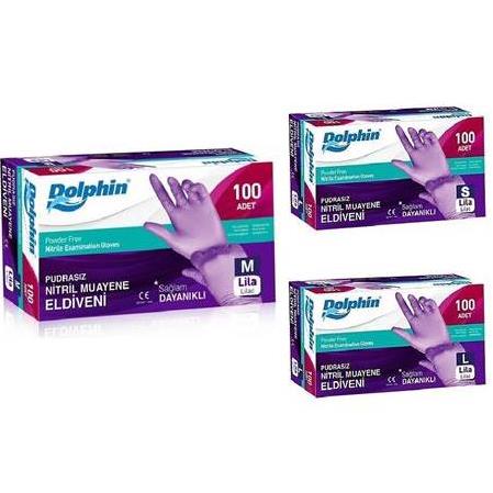 Dolphin Lila Nitril Eldiven