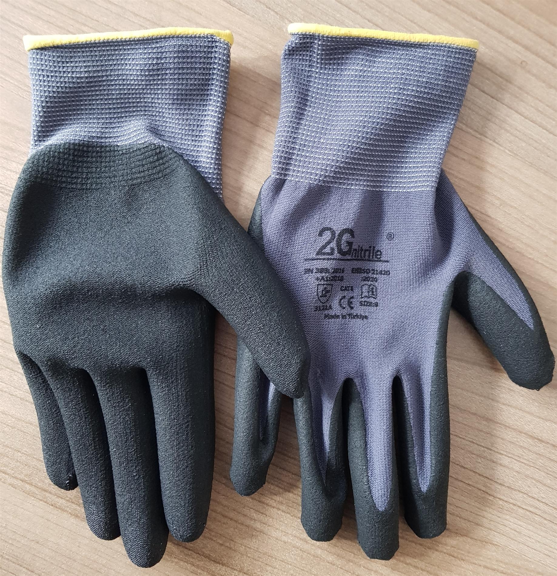 2g Köpük Nitril Kaplama Eldiven