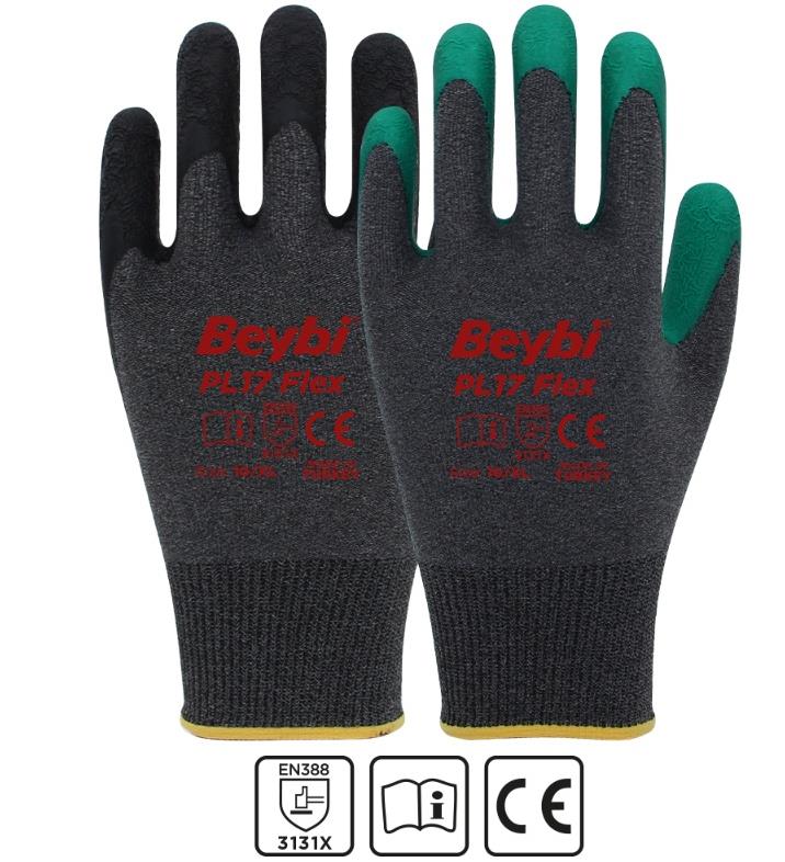 Beybi PL17 Flex Likralı İpten Örme Lateks Eldiven