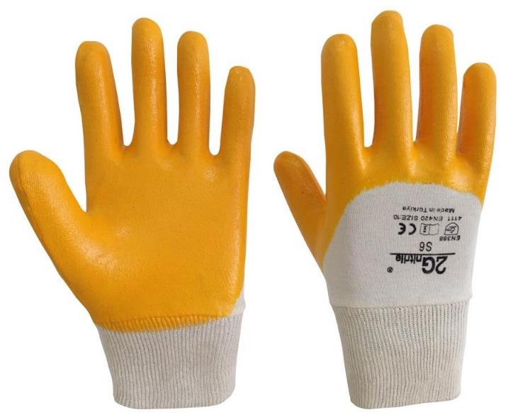 2G Nitril Eldiven Sarı - S6