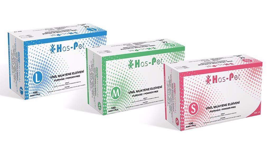 Has-Pet Vinil Muayene Eldiveni (Pudrasız)