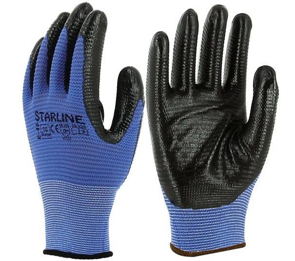 Starline Nitril Eldiven Mavi E-46