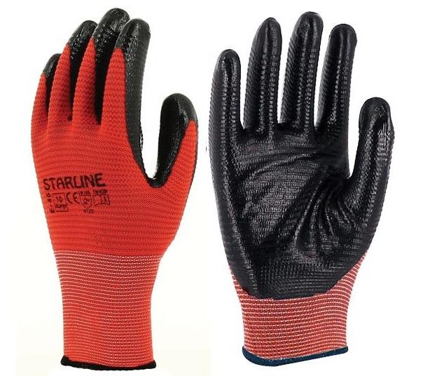 Starline Nitril Eldiven Kırmızı E-46